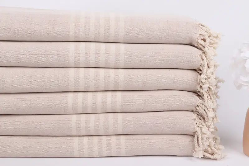 Bridesmaid Gift Towel, 70x40 Linen Striped Towel, Personalized Wedding Gift, Large Turkish Towel, Handwoven Turkish bath towel, Employee Gifts - 3