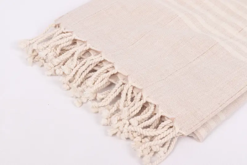 Bridesmaid Gift Towel, 70x40 Linen Striped Towel, Personalized Wedding Gift, Large Turkish Towel, Handwoven Turkish bath towel, Employee Gifts - 7