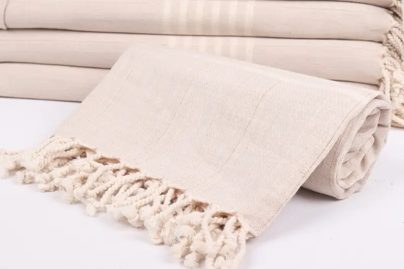 Bridesmaid Gift Towel, 70x40 Linen Striped Towel, Personalized Wedding Gift, Large Turkish Towel, Handwoven Turkish bath towel, Employee Gifts - 4