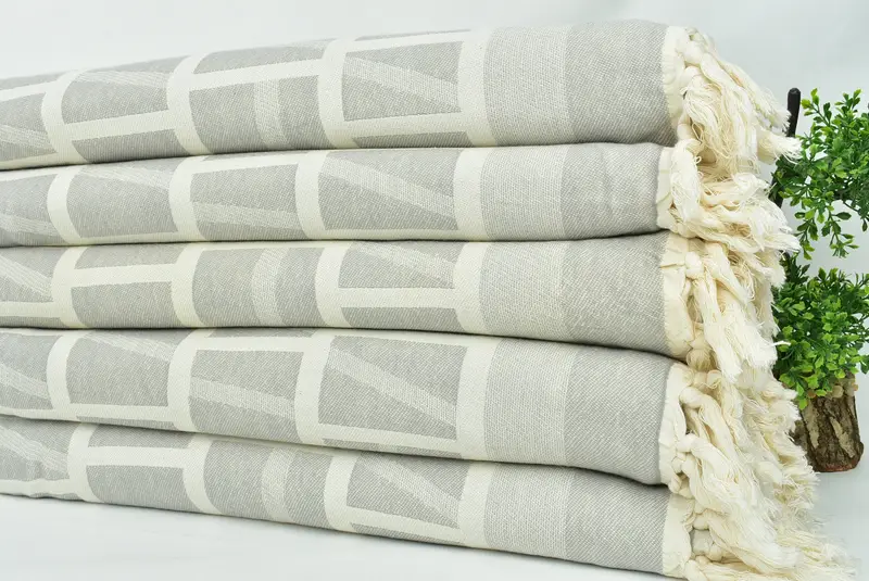 Handmade Gift, 70x34 Cotton Patterned Towel, Home Gift, Summer Towel, Lightweight towel, Personalized Turkish Towel, Extra large Turkish bath towel - 4
