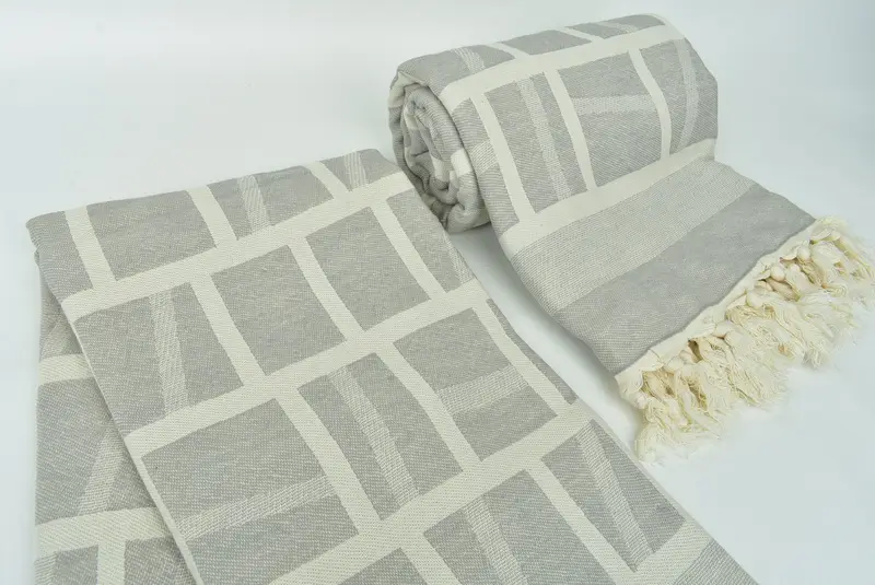 Handmade Gift, 70x34 Cotton Patterned Towel, Home Gift, Summer Towel, Lightweight towel, Personalized Turkish Towel, Extra large Turkish bath towel - 8