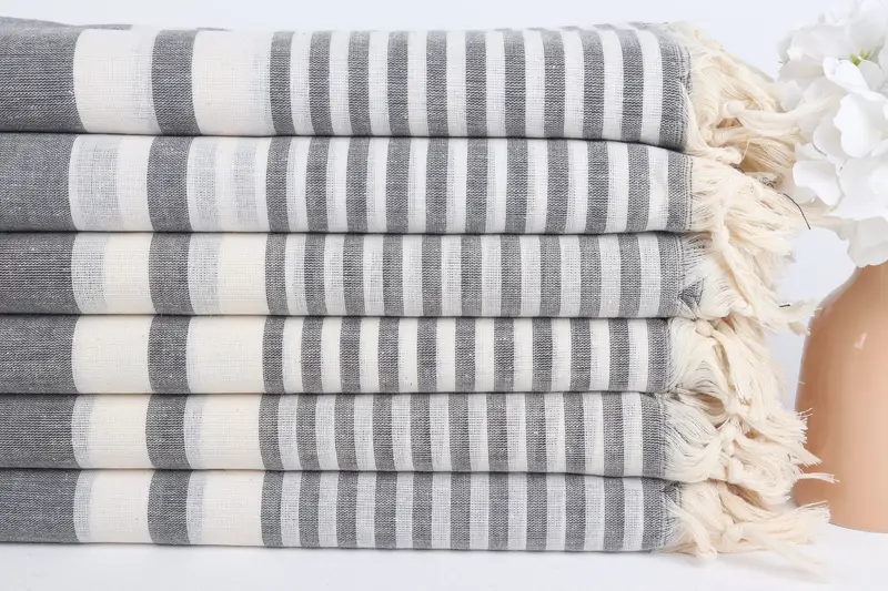 Welcome Wedding Gift, Bachelorette Favors Beach, Bridesmaid Gift Towel, 70x40 Cotton Striped Towel, Cotton towel, Bachelorette Party Gift - 3