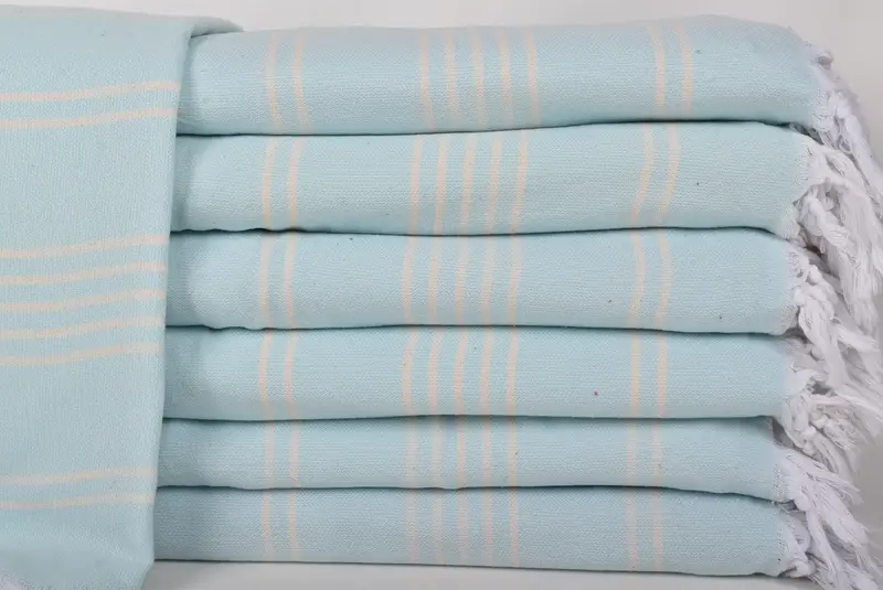 Custom Blanket, Wedding Anniversary Gift, Turkish Blanket, Organic Throw, Woven Throw Blanket, 96x70 Cotton Striped Towel, Couch Throw - 2