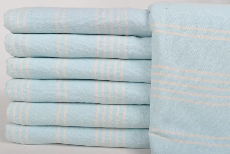 Custom Blanket, Wedding Anniversary Gift, Turkish Blanket, Organic Throw, Woven Throw Blanket, 96x70 Cotton Striped Towel, Couch Throw - 3