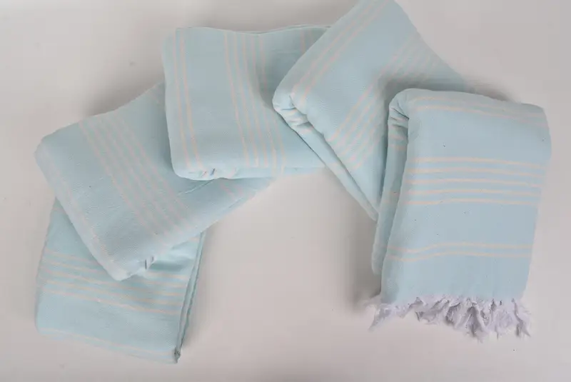 Custom Blanket, Wedding Anniversary Gift, Turkish Blanket, Organic Throw, Woven Throw Blanket, 96x70 Cotton Striped Towel, Couch Throw - 4