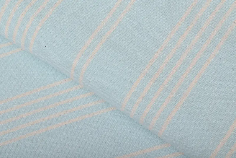 Custom Blanket, Wedding Anniversary Gift, Turkish Blanket, Organic Throw, Woven Throw Blanket, 96x70 Cotton Striped Towel, Couch Throw - 7
