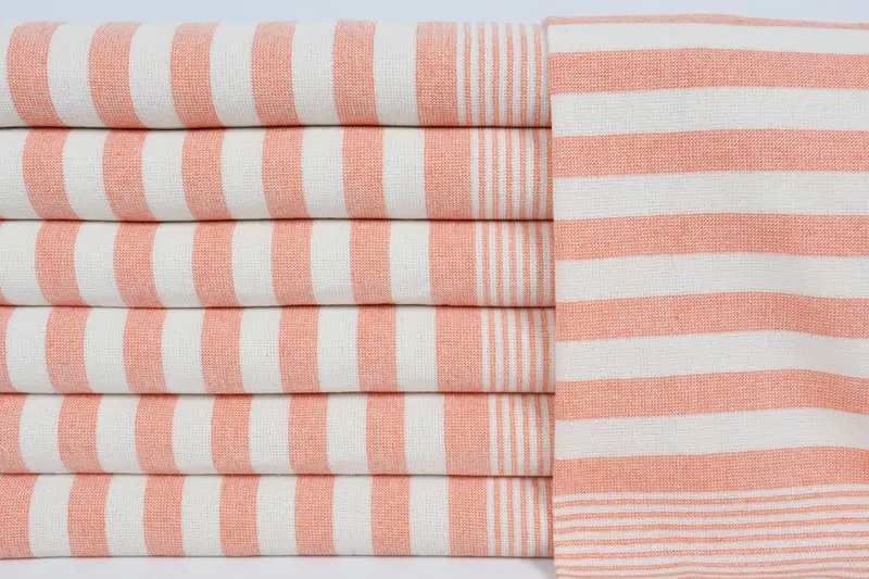 Girl Trip Party Favor, Best Friend Gift Ideas, Small Bath Towels, Personalized Dish Towel, Monogram Kitchen Towel, 36x18 Cotton Striped Terry Towel - 1