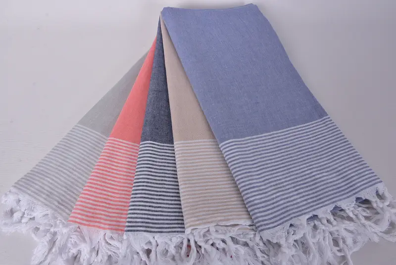 Miami Favores de despedida de soltera, toalla de spa, regalo de verano, regalo hecho a mano, regalo de inauguración de la casa, toalla a rayas de algodón 70x40, regalos de dama de honor personalizados - 4