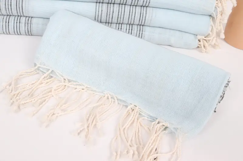 Spa Towel, Quick-Dry Beach Towel, 70x40 Cotton Striped Towel, Monogram Beach Towel, Lightweight towel, Beach Wedding Favor, Birthday Gift - 4