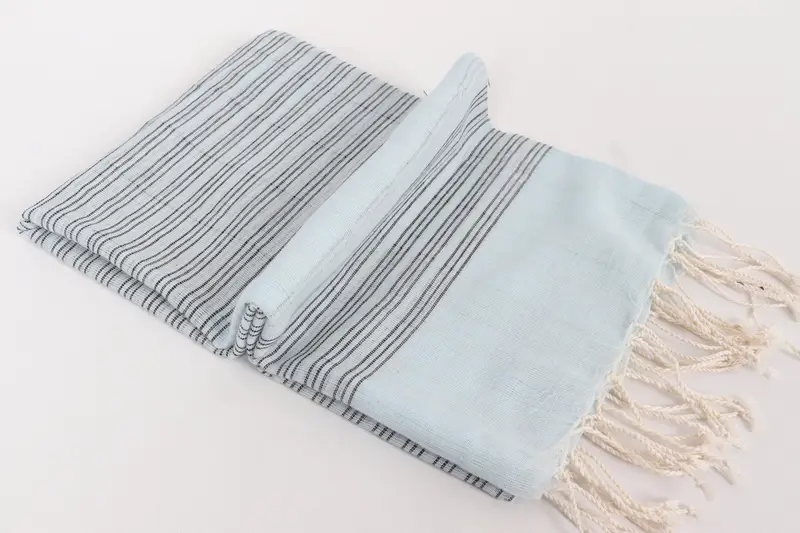 Spa Towel, Quick-Dry Beach Towel, 70x40 Cotton Striped Towel, Monogram Beach Towel, Lightweight towel, Beach Wedding Favor, Birthday Gift - 6