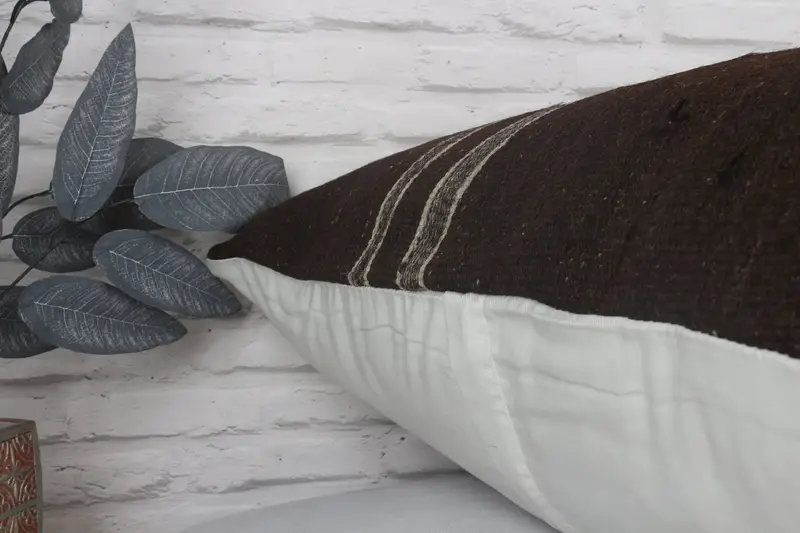 Gift Pillow, Turkish Pillow, Boho Throw Cushion, Oriental Cushion Case, Cushion Case, 32x32 Brown Cushion Case, Kilim Pillow Cover - 8