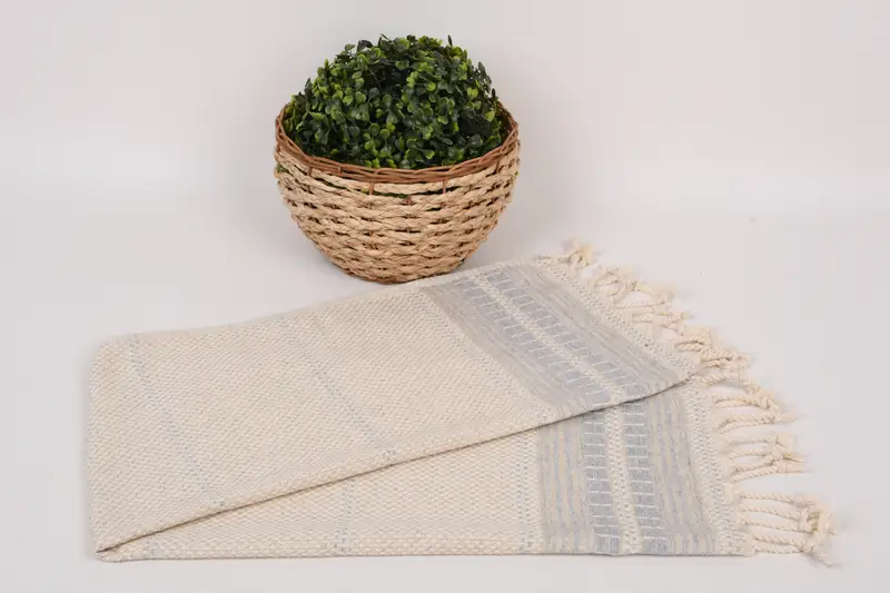 Regalo mejor amigo, toalla a rayas de lino 40x20, regalo de boda, regalo de la madre del novio, toalla de mano personalizada, toalla de viaje, toalla de cocina de monograma - 4