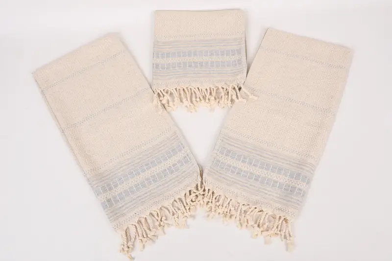 Regalo mejor amigo, toalla a rayas de lino 40x20, regalo de boda, regalo de la madre del novio, toalla de mano personalizada, toalla de viaje, toalla de cocina de monograma - 6