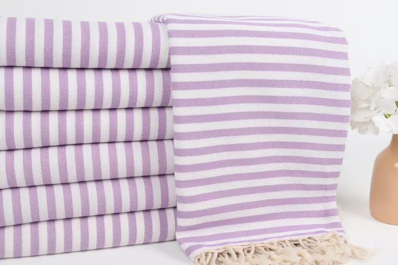 Gym Towel, Handmade Turkish Towel, Bachelorette Party Gifts, 70x40 Cotton Striped Towel, Gift Towel, Lightweight Turkish towel, Monogram Beach Towel - 2