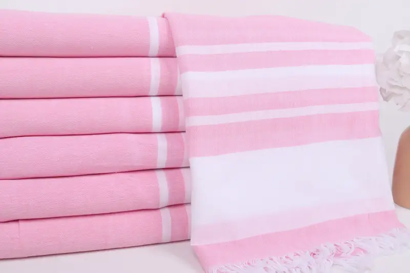 68x36 Cotton Striped Towel, Quick-dry peshtemal, Custom Wedding Gift, Beach Towel Personalized, Scarf Towel, Gift For Best Friend, Embroidered Towel - 2