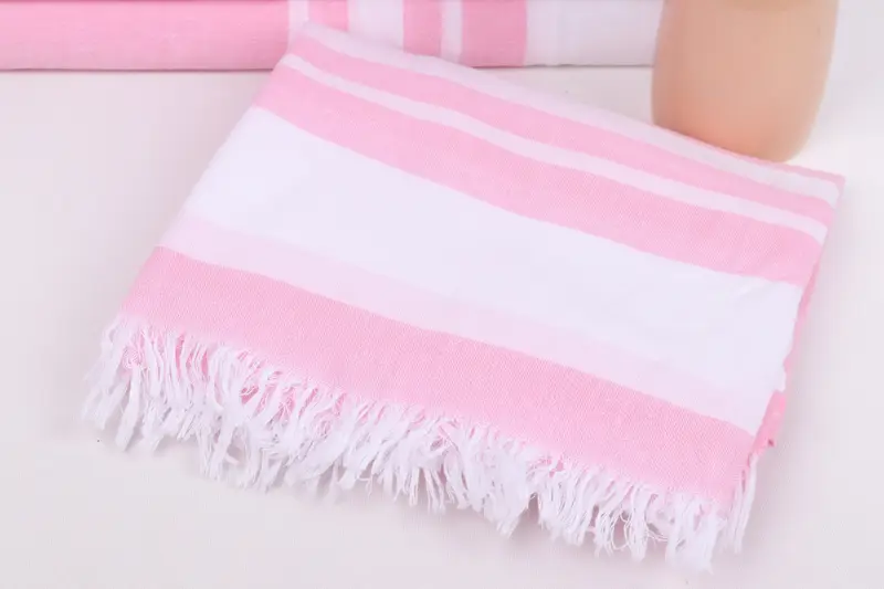 68x36 Cotton Striped Towel, Quick-dry peshtemal, Custom Wedding Gift, Beach Towel Personalized, Scarf Towel, Gift For Best Friend, Embroidered Towel - 5