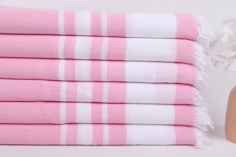 68x36 Cotton Striped Towel, Quick-dry peshtemal, Custom Wedding Gift, Beach Towel Personalized, Scarf Towel, Gift For Best Friend, Embroidered Towel - 3