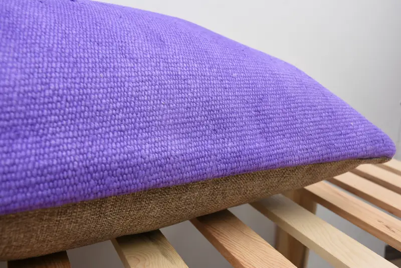 Neutral Cushion Cover, Home Decor Pillow, Vintage Kilim Throw Pillow, Cushion, 16x48 Purple Cushion, Ethnical Kilim Rug Pillow, Aztec Cushion Case - 7