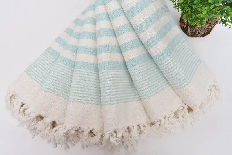 Kitchen Towel, 36x18 Cotton Striped Terry Towel, Home Gift, Guest Towel, Personalized Kitchen Towel, Small Bath Towels, Customized Turkish Towel - 4