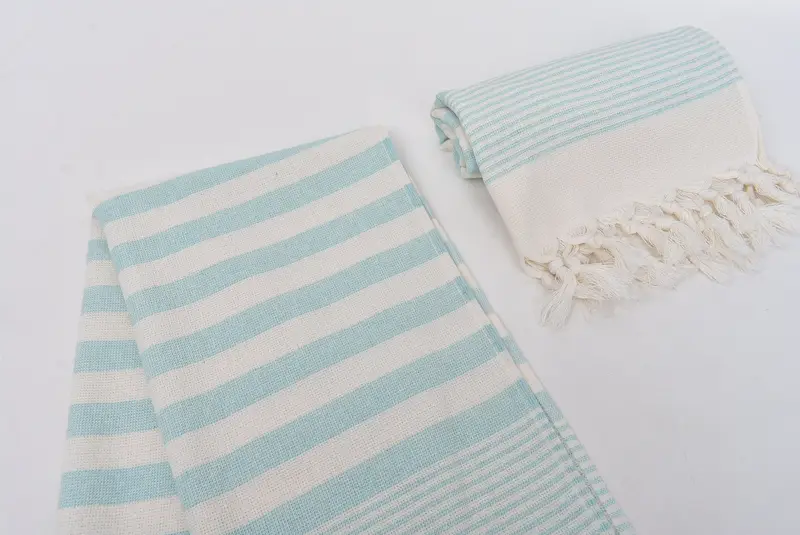 Kitchen Towel, 36x18 Cotton Striped Terry Towel, Home Gift, Guest Towel, Personalized Kitchen Towel, Small Bath Towels, Customized Turkish Towel - 7