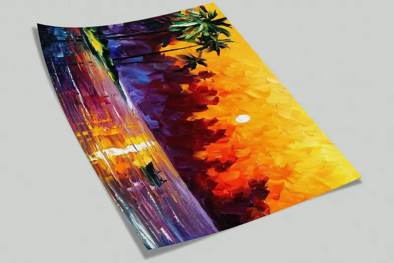 3d Wall Paper, Abstract Landscape Wall Art, Landscape Wall Mural, Custom Wall Paper, , Paper Wall Art, Boat Mural, - 8