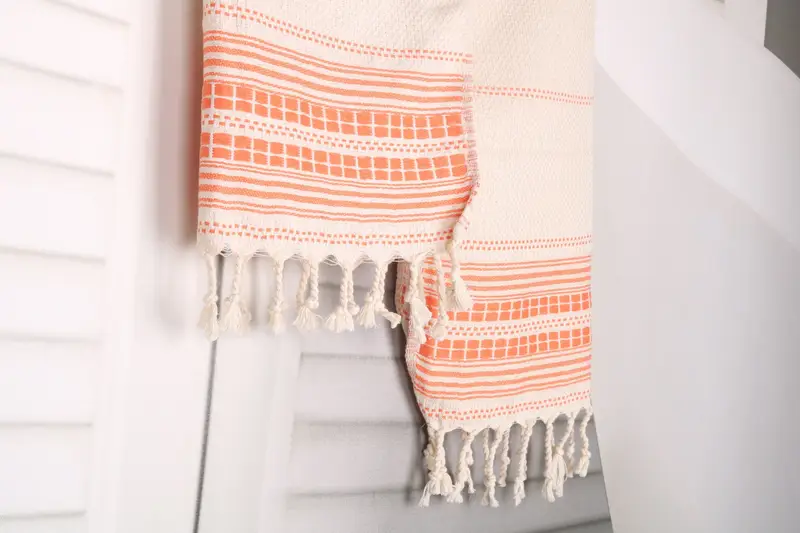 Turkish Towel Hand Towel, Holiday Towel, Xmas Gifts, Small Bath Towels, Personalized Dish Towel, 40x20 Linen Striped Towel, Bachelorette Party Gifts - 8
