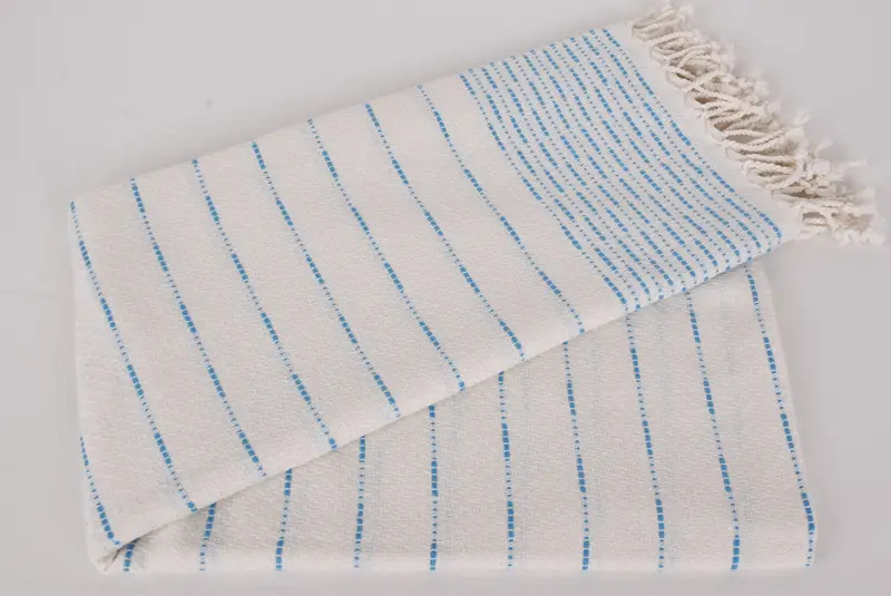 Beach towel, Travel Towel, Employee Gifts, Thin towel, Travel towel, 70x38 Cotton Striped Design Towel, Guest Towel, Embroidered Turkish Towel - 4