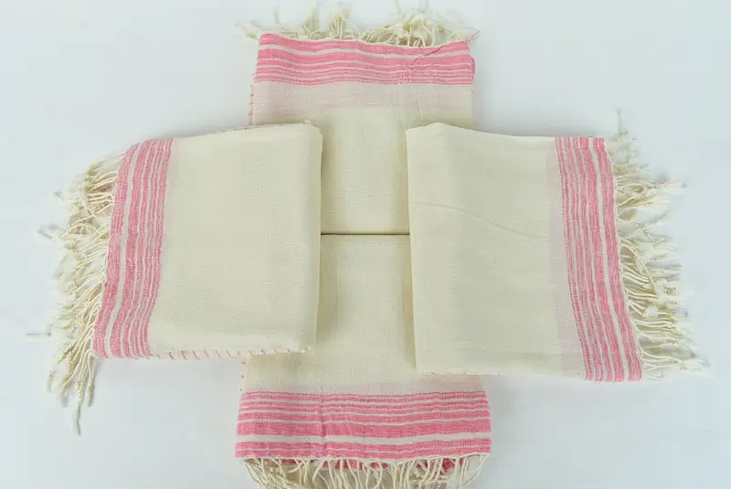 68x36 Cotton Striped Towel, Peshtemal, Lightweight Turkish towel, Soft towel, Fouta towel, Fringed Turkish towel for poolside, Beach Size Towel - 6