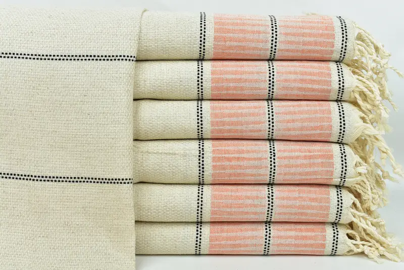 Personalized Gifts, Gift Towel, Wedding Hand Made Gift, 40x20 Linen Striped Towel, Wedding Gift Kitchen Towel, Kitchen Towel, Monogrammed Hand Towel - 1