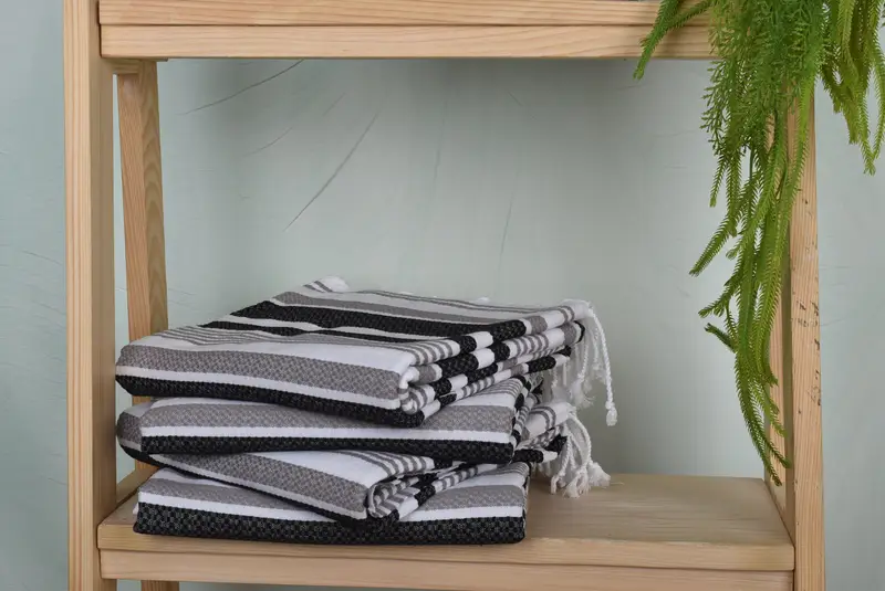 Yoga Towel, Travel towel, 70x36 Cotton Striped Towel, Christmas Gift, Luxury towel, Turkish Towel Personalized, Turkish hand towel, Wedding Towel - 7