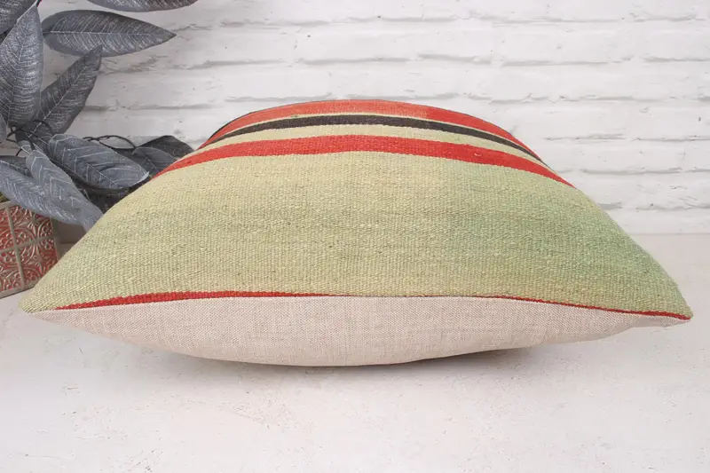 Vintage Kilim Pillow, 20x20 Brown Pillow Case, Pillow Cover, Home Decor Pillow, Vintage Kilim Throw Pillow, Bench Cushion Cover - 5