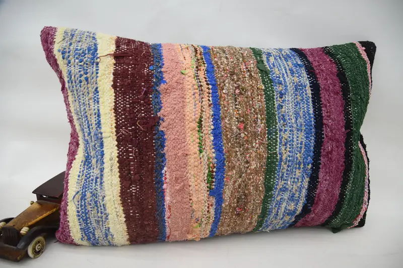 16x24 Pink Pillow Sham, Kilim Pillow, Wholesale Cushion Cover, Turkish Kilim Pillow, Pillow for Sofa, Vintage Kilim Pillow Cushion, Cushion Cover - 2