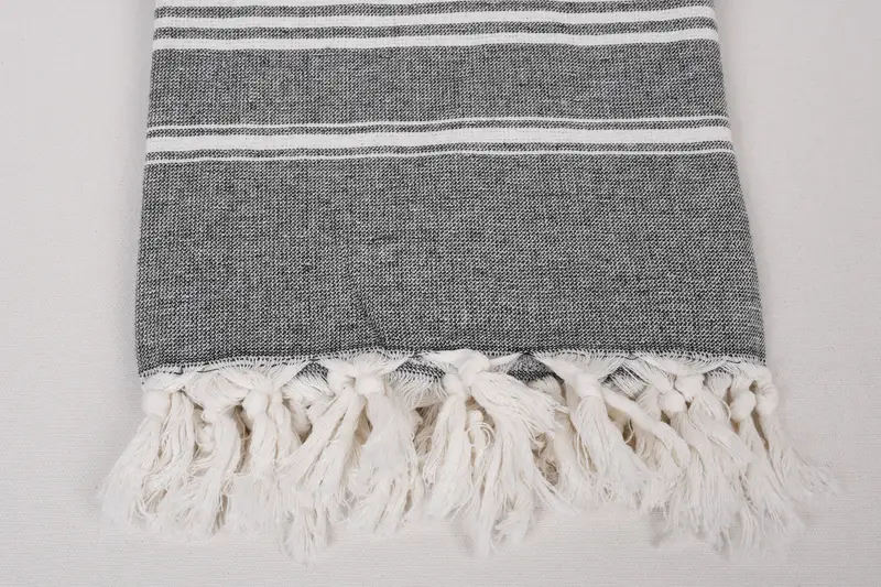 Custom Wedding Gift, Personalized Beach Towel, Quick-dry peshtemal, 70x40 Cotton Striped Towel, Bride Gift, Eco-friendly Turkish peshtemal towel - 3