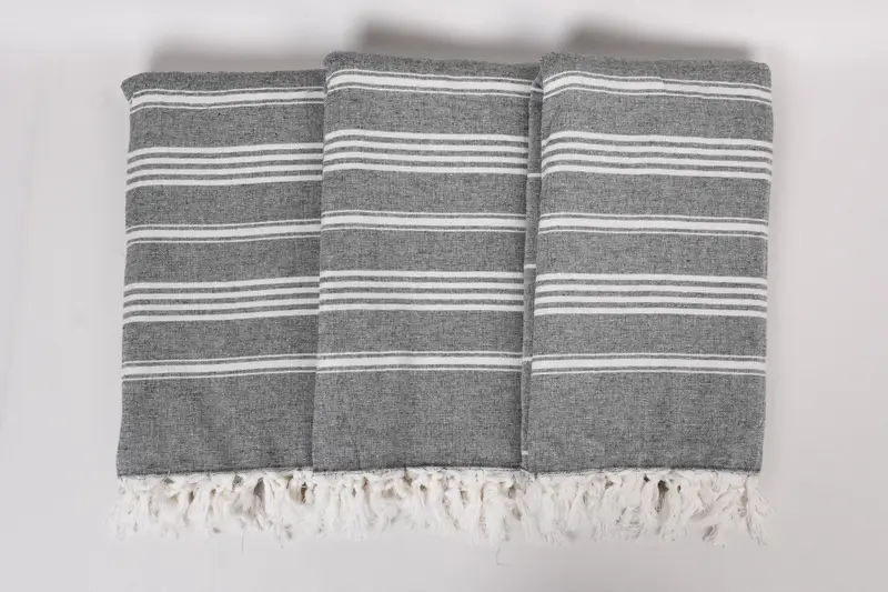 Custom Wedding Gift, Personalized Beach Towel, Quick-dry peshtemal, 70x40 Cotton Striped Towel, Bride Gift, Eco-friendly Turkish peshtemal towel - 7