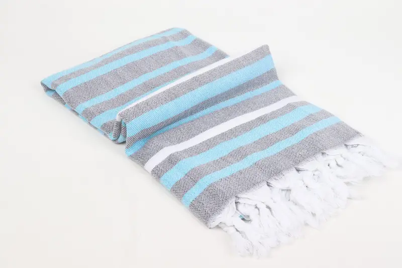 Turkish hand towel, 70x40 Cotton Striped Towel, Bachelor Gift, Home Decor Gifts, Luxury Turkish beach towel for summer vacation, Soft towel - 6