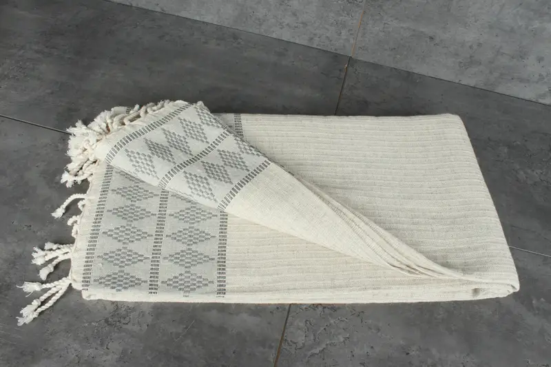 100x88 Linen Kilim Design Towel, Bachelorette Party Items, Boho Throw Blankets, Woven Throw Blanket, Bachelorette Gifts, Christmas Gift Tags - 3