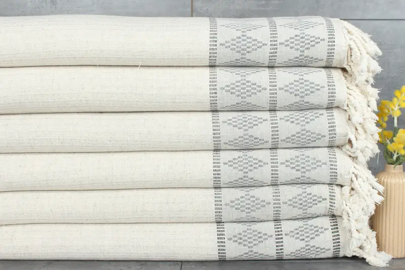 100x88 Linen Kilim Design Towel, Bachelorette Party Items, Boho Throw Blankets, Woven Throw Blanket, Bachelorette Gifts, Christmas Gift Tags - 1