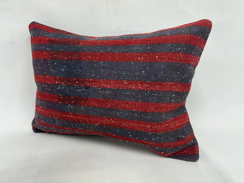 Interior Designer Pillow, Pillow for Sofa, Pillow Cover, Outdoor Patio Pillow Cover, 20x28 Red Cushion Case, Vintage Kilim Pillow - 4