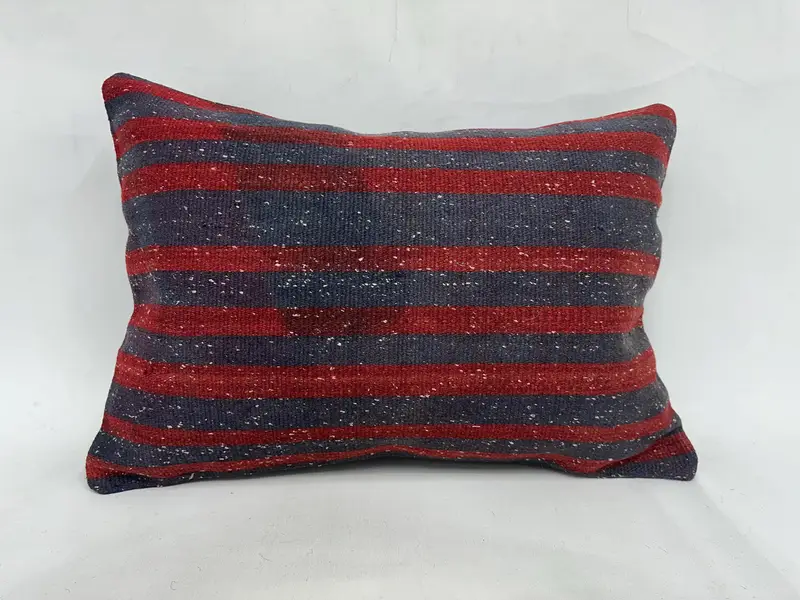 Interior Designer Pillow, Pillow for Sofa, Pillow Cover, Outdoor Patio Pillow Cover, 20x28 Red Cushion Case, Vintage Kilim Pillow - 1