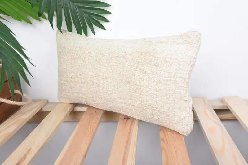 8x16 Beige Cushion Cover, Throw Kilim Pillow, Luxury Pillow Sham, Home Decor Pillow, Pillow Case, Antique Pillows, Vintage Throw Cushion - 5