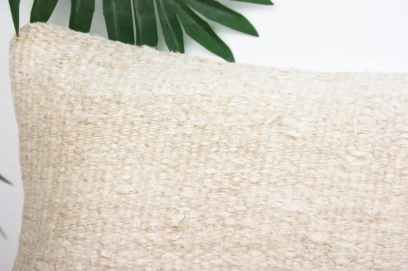 8x16 Beige Cushion Cover, Throw Kilim Pillow, Luxury Pillow Sham, Home Decor Pillow, Pillow Case, Antique Pillows, Vintage Throw Cushion - 2