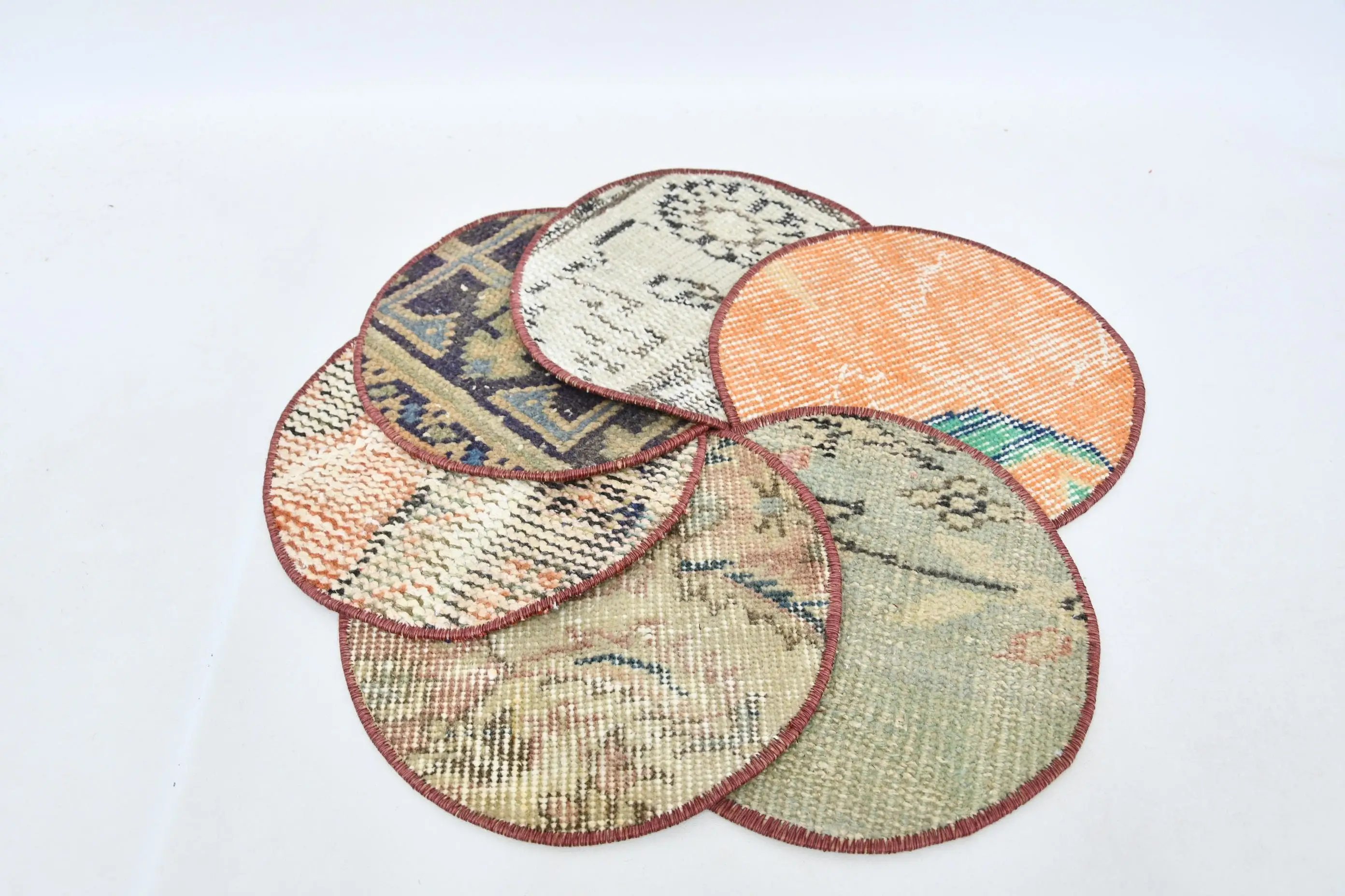 Bohemian Orange & Beige Placemat, Gothic Pin-up Style Placemat - 1