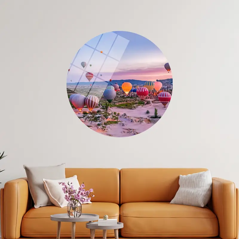エレガントなプリント キャンバス: カッパドキアの気球風景
