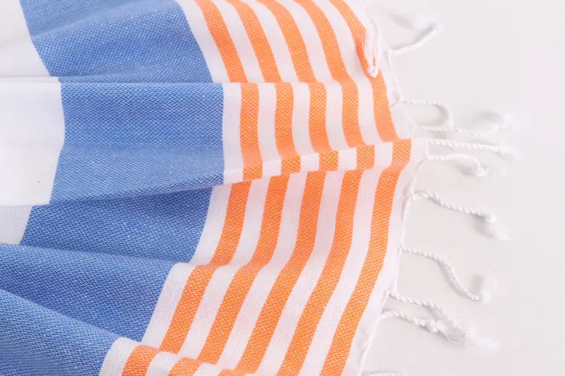 Monogrammed Hand Towel, Personalized Kitchen Towel, Bridesmaid Gifts Personalized, 40x24 Cotton Striped Towel, Summer Towel, Personalized Hand Towel - 7