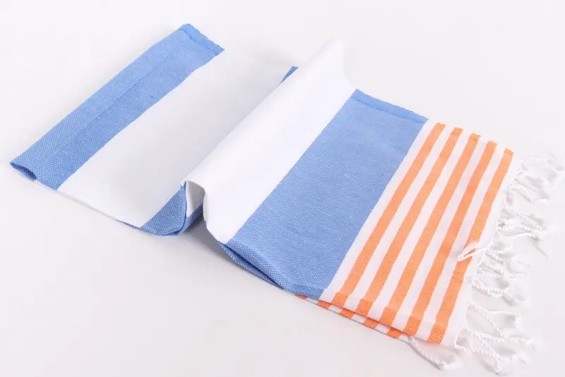Monogrammed Hand Towel, Personalized Kitchen Towel, Bridesmaid Gifts Personalized, 40x24 Cotton Striped Towel, Summer Towel, Personalized Hand Towel - 5