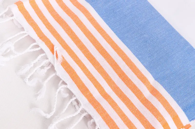Monogrammed Hand Towel, Personalized Kitchen Towel, Bridesmaid Gifts Personalized, 40x24 Cotton Striped Towel, Summer Towel, Personalized Hand Towel - 6