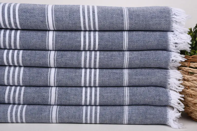 Quick-dry towel, Monogrammed Turkish Towel, Monogram Turkish Towel, Valentines Day Gift, Custom Towel, Towel With Name, 68x36 Cotton Striped Towel - 2