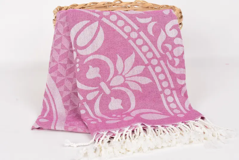 Wedding Gift Ideas, Monogram Beach Towel, Organic Beach Towel, Yoga Towel, Best Beach Towel, Personalized Towel, 70x40 Cotton Round Design Towel - 6