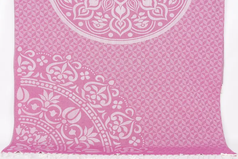 Wedding Gift Ideas, Monogram Beach Towel, Organic Beach Towel, Yoga Towel, Best Beach Towel, Personalized Towel, 70x40 Cotton Round Design Towel - 1
