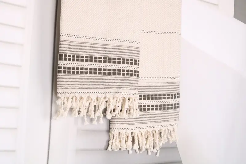 Christmas Favors, Housewarming Gift, Beach Towel Bulk, Home Decor Gifts, Scarf Towel, Bachelor Party Favors, 68x40 Linen Striped Towel, Travel towel - 8
